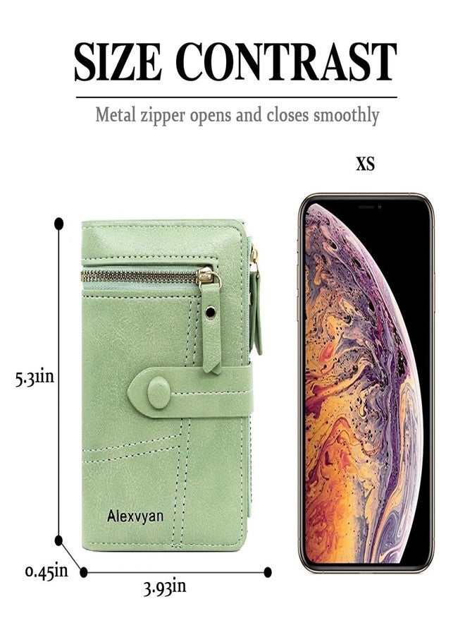 Alexvyan Medium Green Women's Purse Wallet Organizer Female Hand Clutch Women/Ladies/Girls Wallets Credit Card Holder - Image 5